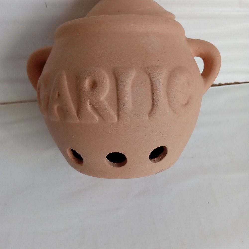 Terracotta  Garlic Storage Container - Picture 4 of 10